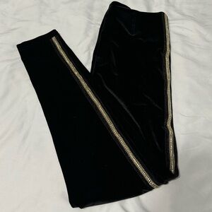 Women’s | Peter Nygard | Velvet Tuxedo Gold trim | Luxe Pants | M